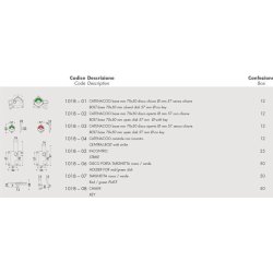 Komplet toiletl�s med n�gle<br>Langt lukke